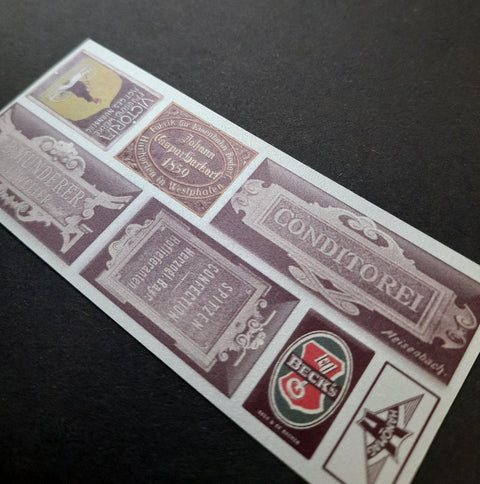 リアリティインスケール 35292 1/35 その他の錆びたサイン - ドイツ - 特別なボーナス サインを含む