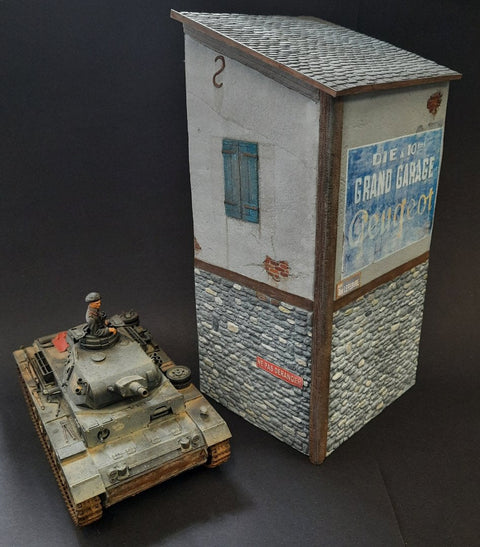 リアリティインスケール 35310 1/35 フランスの家の一角 デカール付き- 11 x 9.5 x 24cm