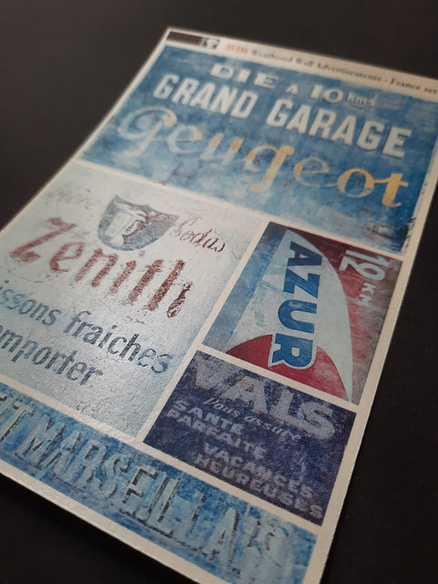 リアリティインスケール 35316 1/35 風化した壁面広告 フランス セット 1