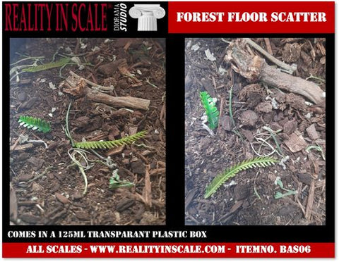 リアリティインスケール BAS06 1/35 森林の床 - 125ml 超詳細な風景散布