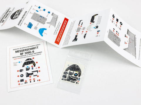 レッドフォックススタジオ RFSQS-24004 1/24 メッサーシュミット Bf 109G-6 WFR.GR.21 ロケットパネル（トランペッター用）