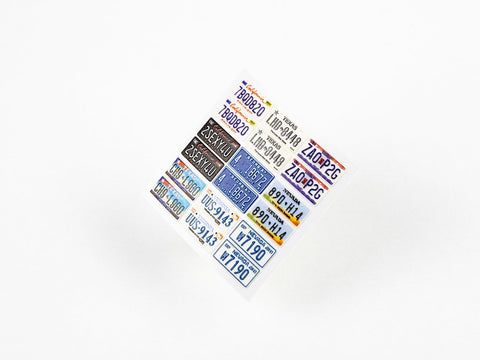 レッドフォックススタジオ RFSQS-24011 1/24 アメリカ ナンバープレート  vol.01 (ユニバーサル用)