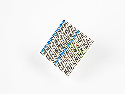 レッドフォックススタジオ RFSQS-24017 1/24 ヨーロッパ ナンバープレート vol.04 (ユニバーサル用)