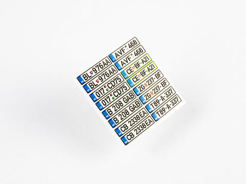 レッドフォックススタジオ RFSQS-24017 1/24 ヨーロッパ ナンバープレート vol.04 (ユニバーサル用)