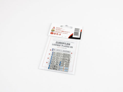 レッドフォックススタジオ RFSQS-24018 1/24 ヨーロッパ ナンバープレート vol.05 (ユニバーサル用)