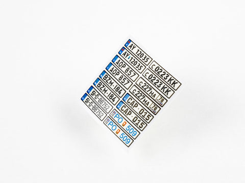 レッドフォックススタジオ RFSQS-24018 1/24 ヨーロッパ ナンバープレート vol.05 (ユニバーサル用)