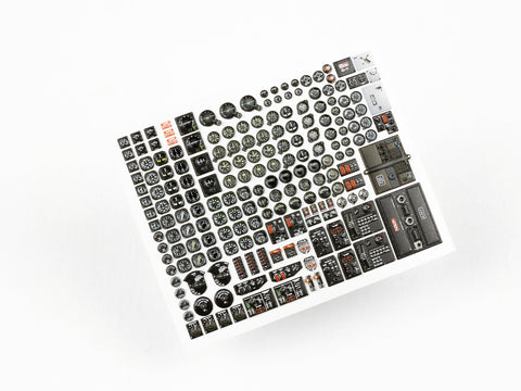 レッドフォックススタジオ RFSQS-32187 1/32 インストゥルメッツ & ゲージ セット WWIIアメリカ空軍 (汎用)