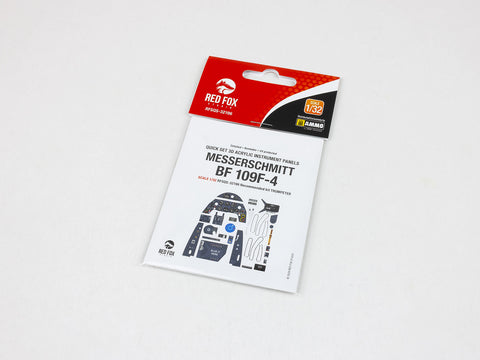 レッドフォックススタジオ RFSQS-32196 1/32 メッサーシュミット Bf 109F-4 (トランぺッター用)