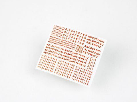 レッドフォックススタジオ RFSQS-35016 1/35 ナンバー & レター イギリスのAFV用 Vol.01 (ユニバーサル用)