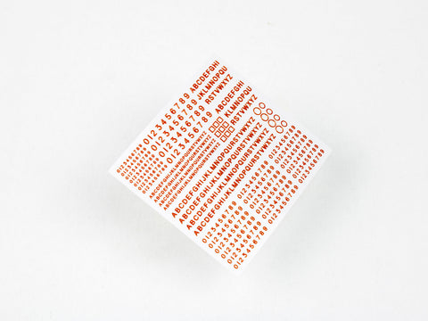 レッドフォックススタジオ RFSQS-35016 1/35 ナンバー & レター イギリスのAFV用 Vol.01 (ユニバーサル用)