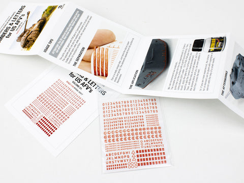 レッドフォックススタジオ RFSQS-35017 1/35 ナンバー & レター アメリカのAFV用 Vol.01 (ユニバーサル用)