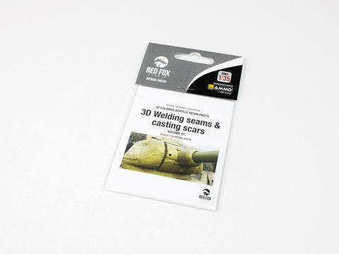 レッドフォックススタジオ RFSQS-35018 1/35 3D溶接継ぎ目と鋳造傷跡 Vol.01 (ユニバーサル用)