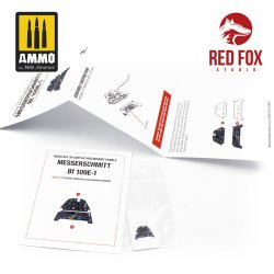 レッドフォックススタジオ RFSQS-48003 1/48 メッサーシュミット Bf 109E-1(エデュアルド用)