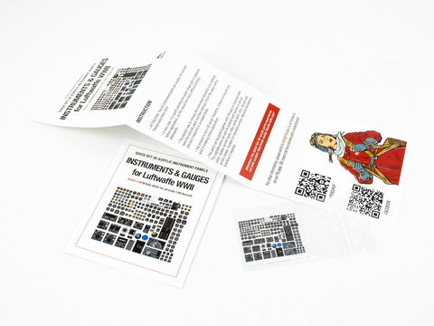 レッドフォックススタジオ RFSQS-48181 1/48 ドイツ空軍WWII用計器・計器セット（汎用）