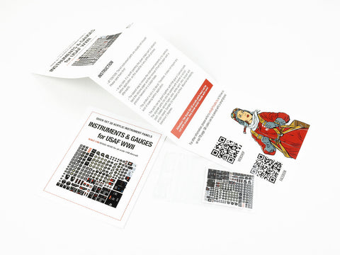 レッドフォックススタジオ RFSQS-48182 1/48 アメリカ空軍WWII用計器・計器セット（汎用）