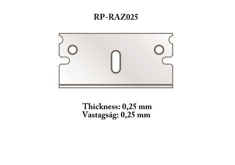 RPツールズ RP-RAZ025 角度切りカッター用替刃 0.25mm 5枚入り
