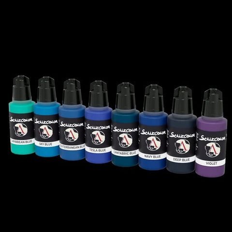 スケール75 SSE-007 スカイ&アイスブルーペイントセット(水性アクリル)（8本入）