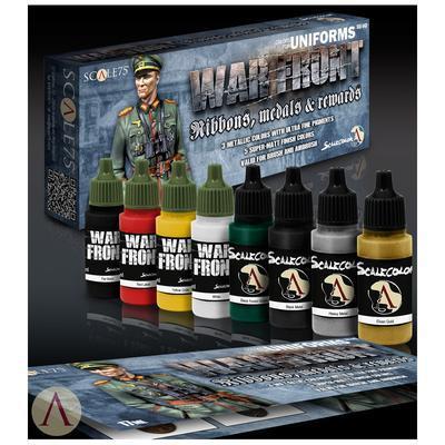 スケール75 SSE-043 リボン・メダル&褒賞ペイントセット(水性アクリル)（8本入）