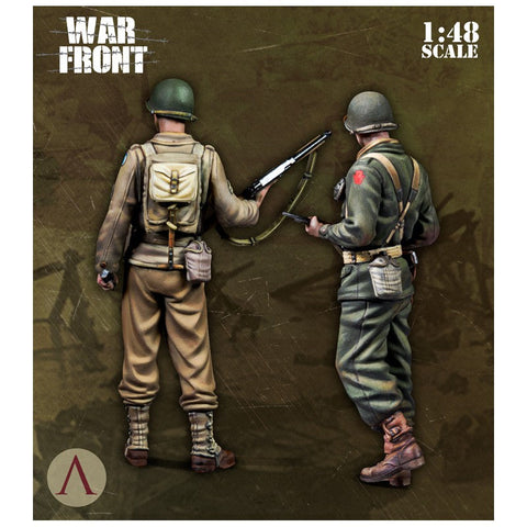 スケール75 SW48-004 1/ 48 アメリカ陸軍 ヨーロッパ戦線セット (2体)