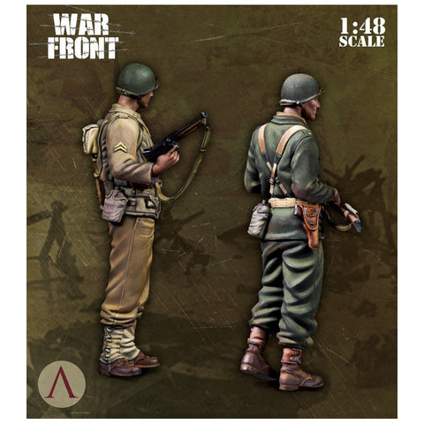 スケール75 SW48-004 1/ 48 アメリカ陸軍 ヨーロッパ戦線セット (2体)