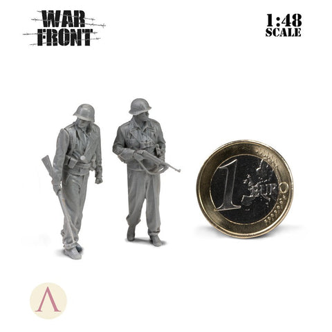 スケール75 SW48-007 1/ 48 ドイツ 装甲擲弾兵2セット(2体)