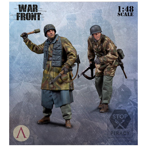 スケール75 SW48-012 1/ 48 ドイツ 降下猟兵セット(2体)