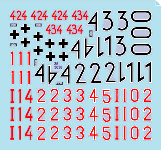 Star Decals 35-3038 1/35 Panther A and G in Italy. Panther Ausf A, Bef-Panther Ausf A and Panther Ausf G. 