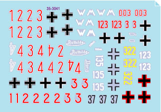 Star Decals 35-3041 1/35 Beute Hotchkiss. German tanks in Finland & Norway # 2. PzKpfw 38H 735(f). 