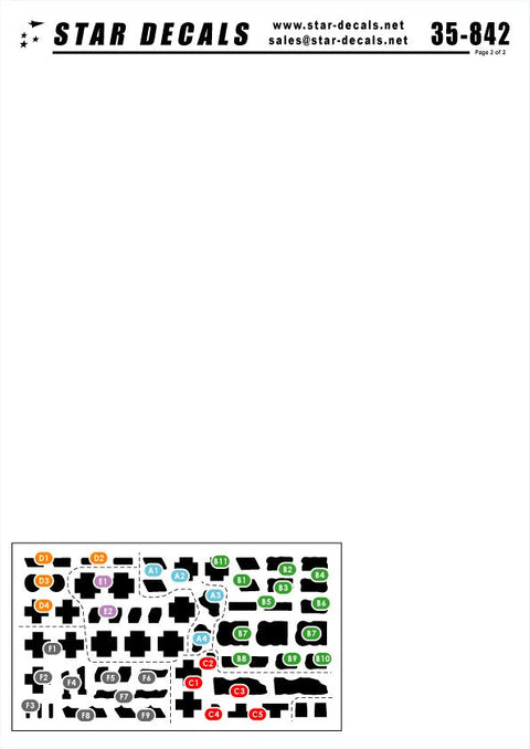 スターデカール 35-842 1/35 ワッフェンSS 突撃砲 #1-III号突撃砲 C/D, F, G型