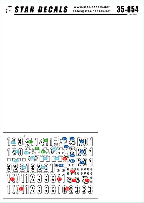 スターデカール 35-854 1/35 東プロイセンとケーニヒスベルク #1-パンサーG型・パンサーG指揮戦車