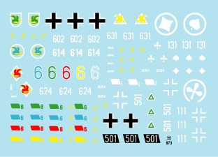 スターデカール 35-873 1/35 III号戦車H型・J型 第2装甲師団 第3装甲連隊