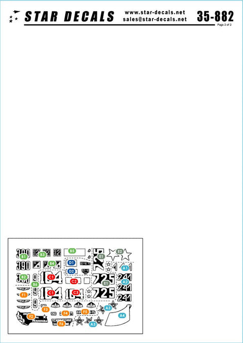 スターデカール 35-882 1/35 ソビエト イン アフガニスタン #2 装輪車両- BTR-80, BRDM-2, GAZ-69, MAZ 537