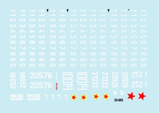 スターデカール 35-885 1/35 ユーゴスラビア社会主義連邦共和国 1990年代のAFV