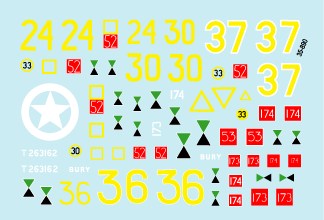 スターデカール 35-890 1/35 イギリス 第33機甲旅団 ノルマンディからオランダへ シャーマンハイブリッド, ファイアフライ IC, ファイアフライ VCと派生型