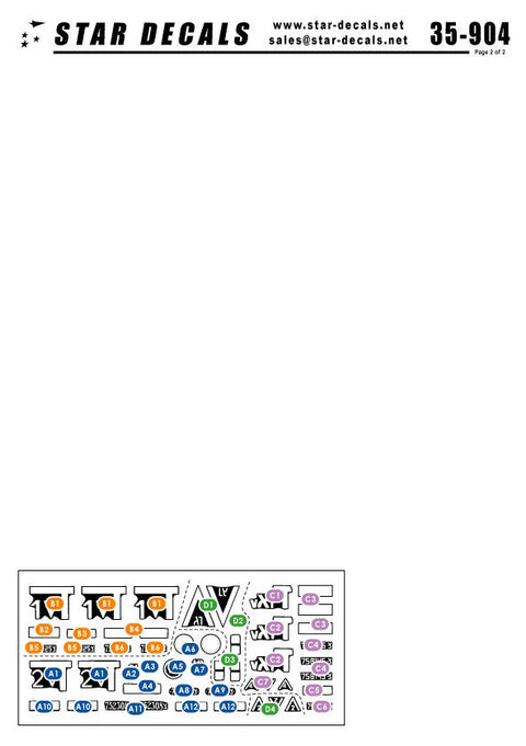 スターデカール 35-904 1/35 イスラエル AFV #1 M548弾薬運搬車