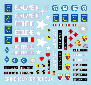 スターデカール 35-C1445 1/35 現用 フランス インドシナ戦争＃7 M5A1スチュアート軽戦車 初期/後期生産車