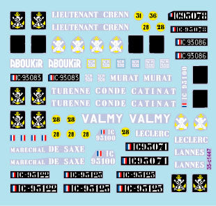 スターデカール 35-C1447 1/35 現用 フランス インドシナ戦争＃9 R.B.C.E.O.のシャーマン戦車 M4/M4A1/M4コンポジット/M4(105mm)/M4A1E8(76mm)