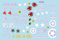 スターデカール 48-B1023 1/48 アメリカ M5A1 スチュアート軽戦車 北西ヨーロッパ 1944～1945年