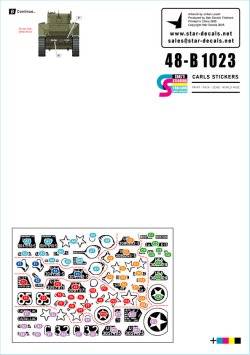 スターデカール 48-B1023 1/48 アメリカ M5A1 スチュアート軽戦車 北西ヨーロッパ 1944～1945年