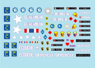 スターデカール 48-B1024 1/48 現用 フランス インドシナ戦争＃1 M5A1スチュアート軽戦車 初期/後期生産車