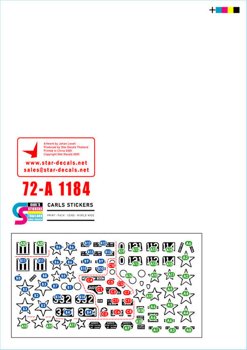 スターデカール 72-A1184 1/72 現用 ベトナム戦争のM113＃2 第50歩兵(機械化)連隊第1大隊のM113A1 ACAV