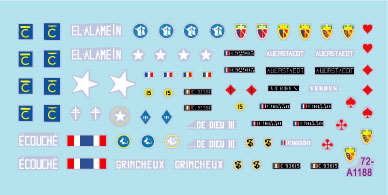 スターデカール 72-A1188 1/72 現用 フランス インドシナ戦争＃4 M5A1スチュアート軽戦車 初期/後期生産車
