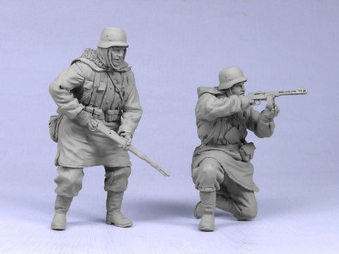 タンクモデル T-35035 1/35 ドイツ歩兵 SS #5ハリコフ, 冬 1943 2体