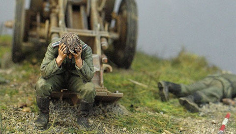 タンクモデル T-35119 1/35 ドイツ 「戦闘終了」ガンクルー, クルスク, 夏 1943 2体