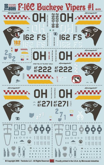 トゥーボブス 48-175 1/48 F-16C ファイティングファルコン