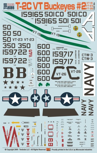 トゥーボブス 48-201 1/48 アメリカ海軍訓練飛行隊 パート2 T-2C バックアイ