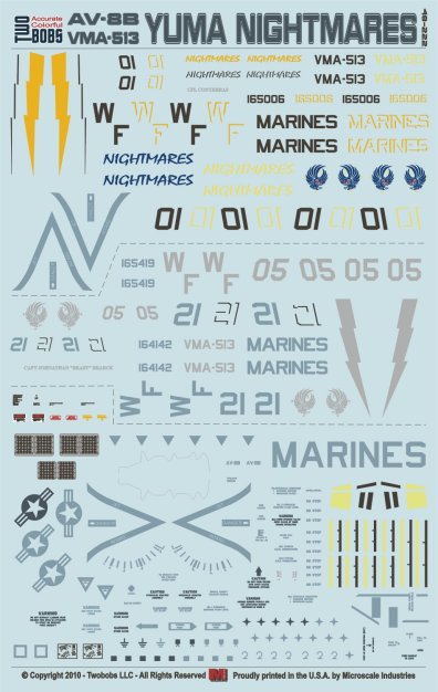 トゥーボブス 48-222 1/48 ユマ ナイトメア AV-8B ハリアー2
