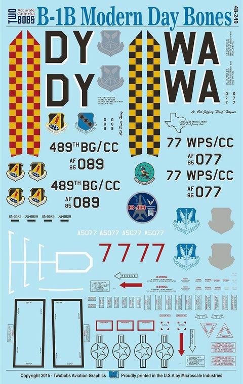トゥーボブス 48-249 1/48 B-1B モダン デイ ボーンズ