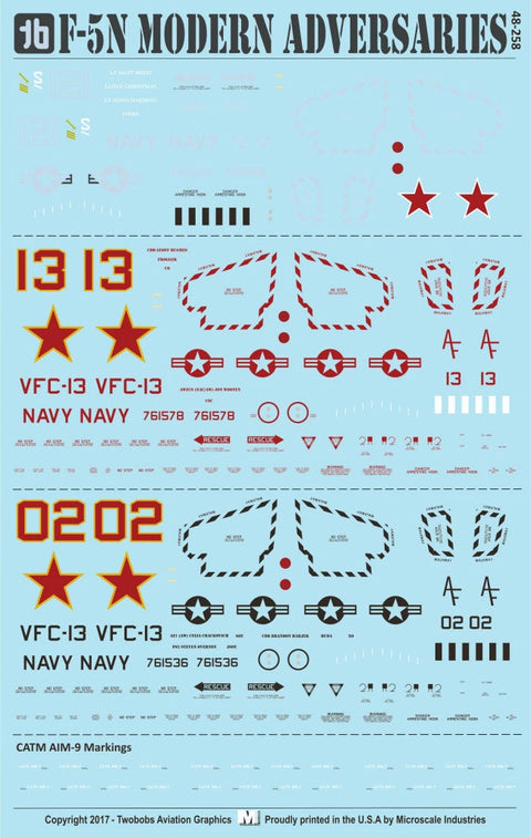 トゥーボブス 48-258 1/48 F-5N モダンアドバーサリー