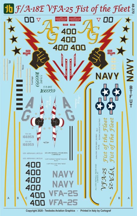 トゥーボブス 48-270 1/48 VFA-25 フィストオブザフリート